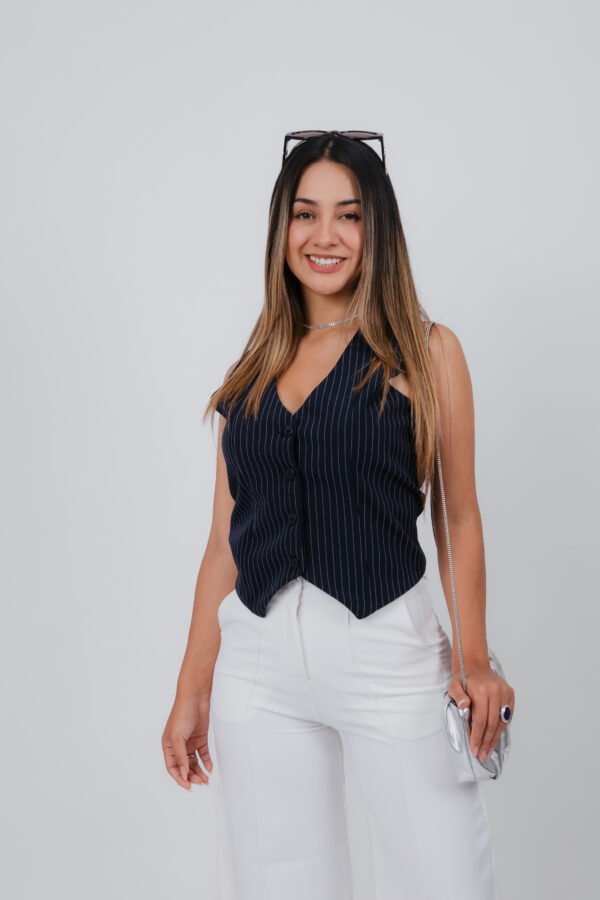 Sesión de estudio-668 Chaleco Corto